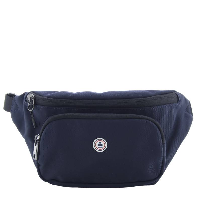 Sac banane avec poche avant zippée Basik Serge Blanco BSK13016 580 couleur bleu, vue de face