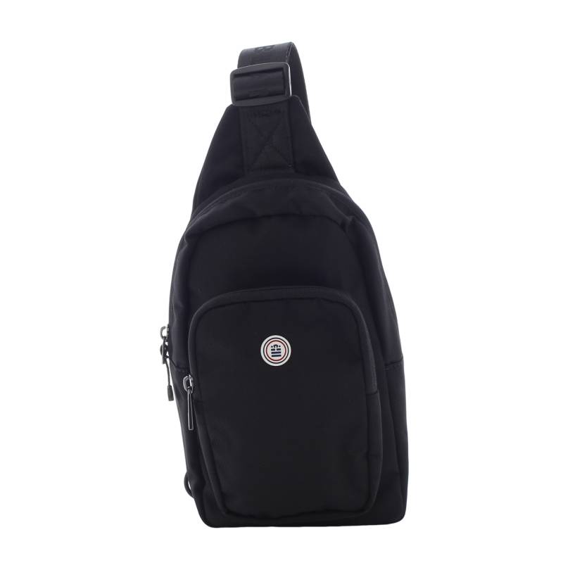 Sac monobretelle Serge Blanco 1 compartiment BSK11007 999 couleur noir, vue de face