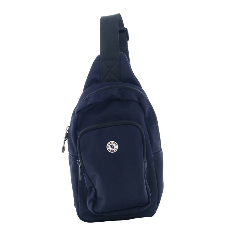 Sac monobretelle Serge Blanco 1 compartiment BSK11007 580 couleur bleu, vue de face