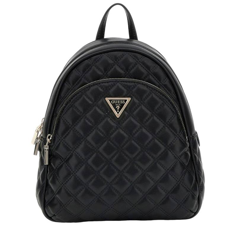 Sac à dos Guess effet matelassé Giully HWQG8748320 BLA couleur noir, vue de face