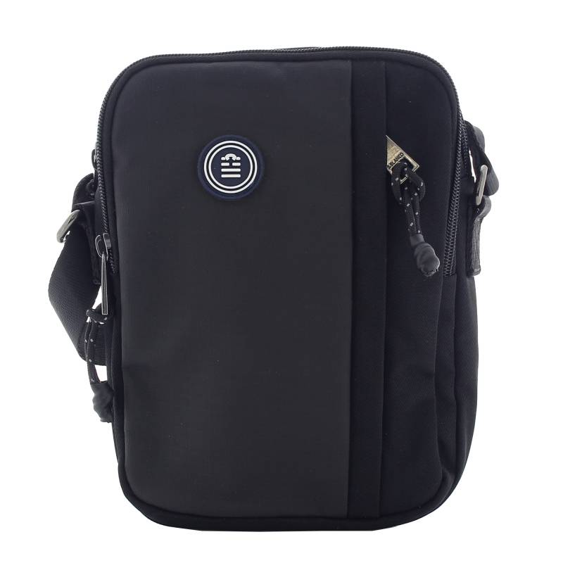 Sac bandoulière Serge Blanco zippé RPR13005 999 couleur noir, vue de face