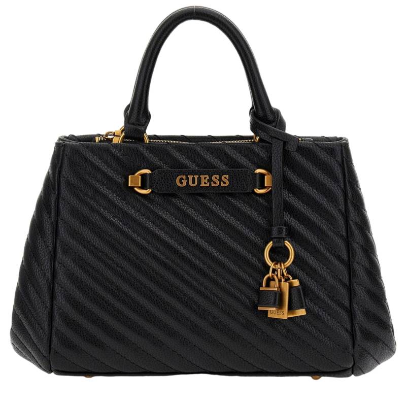 Sac porté main Guess Sela HWQB949505 BLA  couleur noir, vue de face