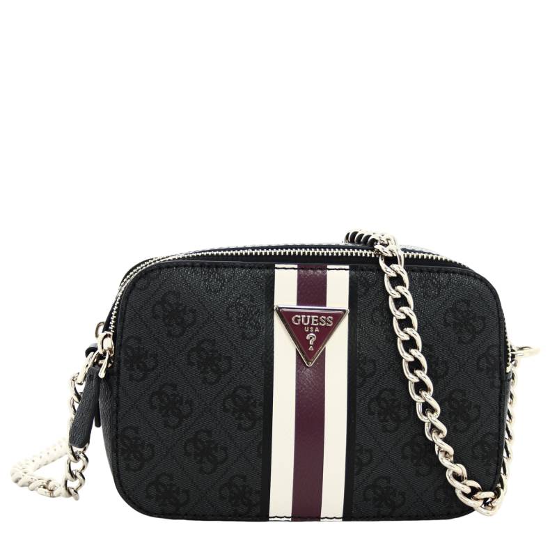 Sac bandoulière logo 4 G Guess Noelle HWSS787914CLO couleur noir, vue de face