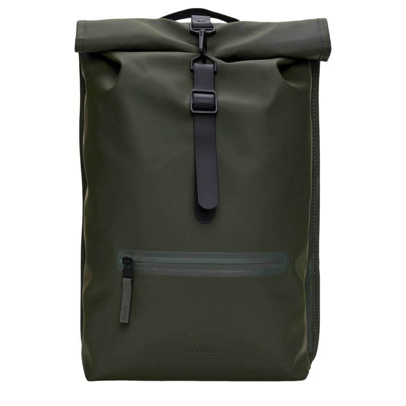 Sac a dos Rains Rolltop 13l 13320 03 couleur vert, vue de face