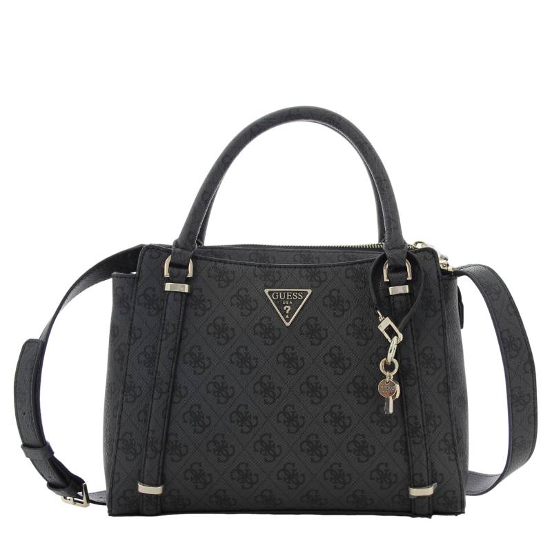 Sac porté main/bandoulière à effet grainé Guess HWESG951006CLO, couleur noir , vue de face