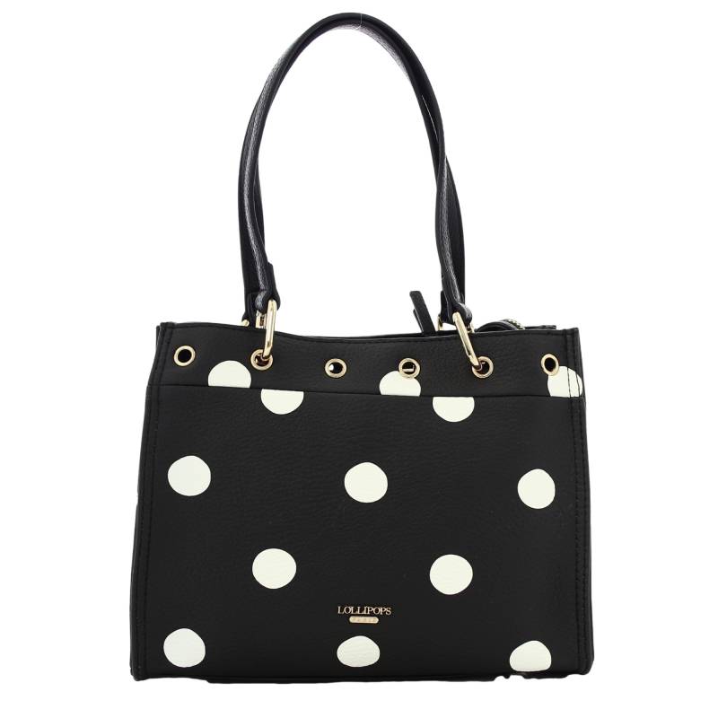 Sac porté main / bandoulière lollipops Oita S269576 N0AX couleur noir argenté, vue de face