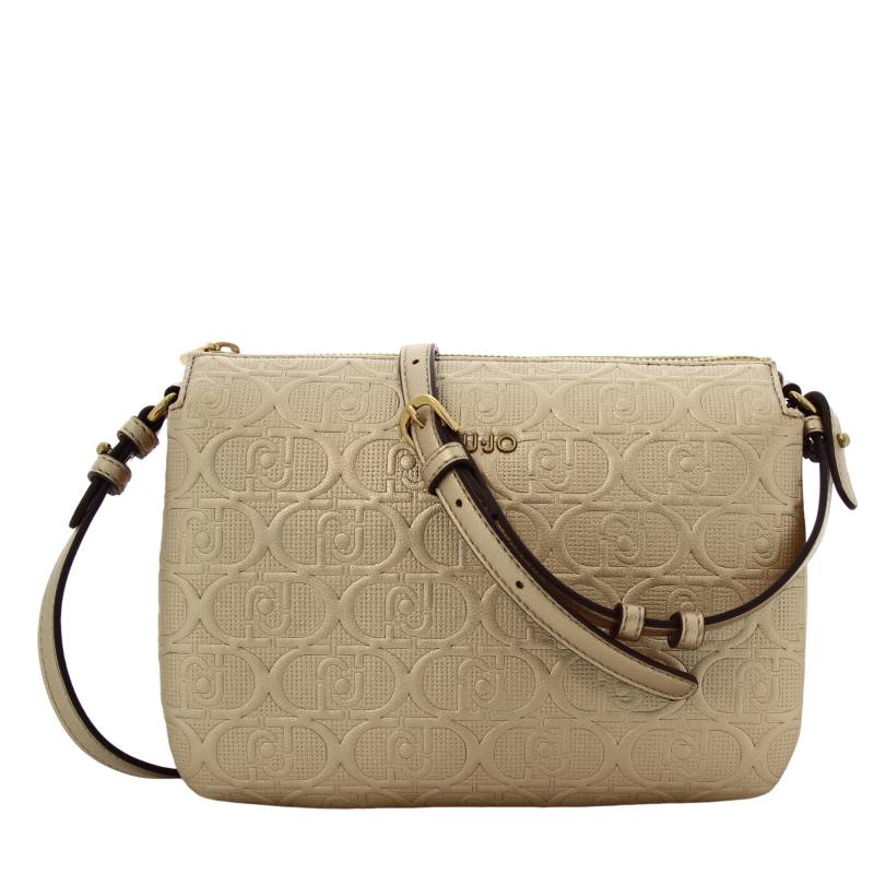 Sac bandoulière Liu Jo logo Caliwen AF4285E0538 00529 couleur beige, vue de face