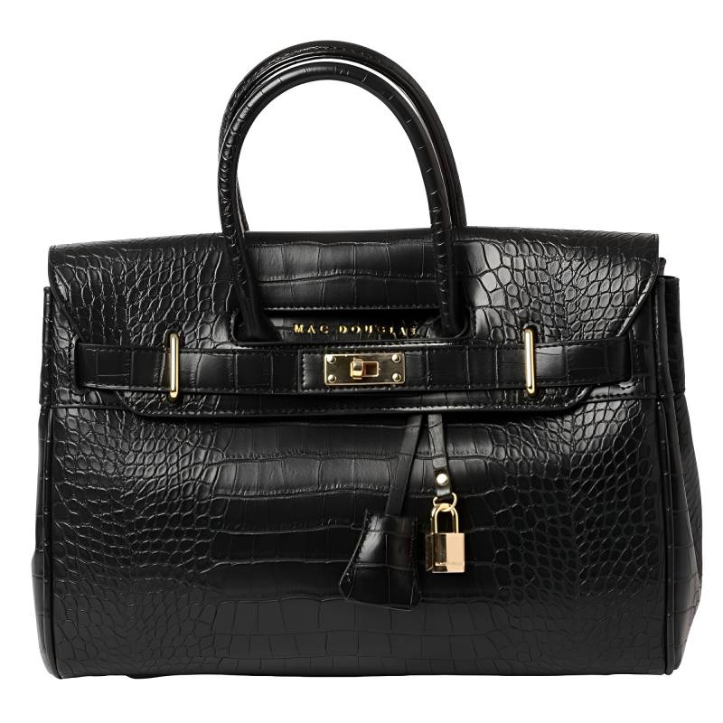 Sac à main Mac Douglas Pyla Meryl façon crocodile XS PYLA-MERY_XS_RC01 Noir