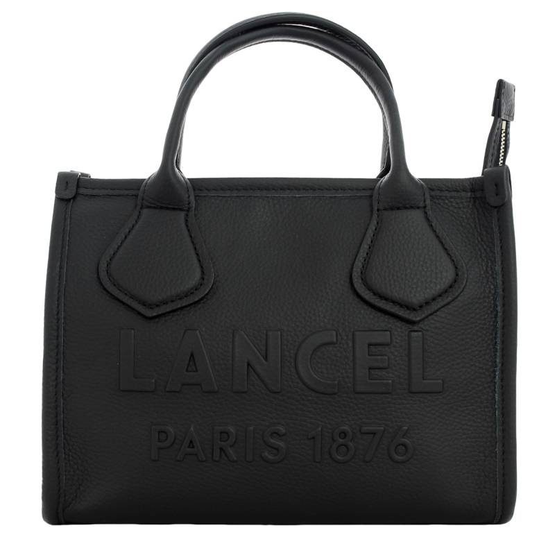 Cabas zippé S Jour de Lancel en cuir grainé A12995 10 Noir, vue de face