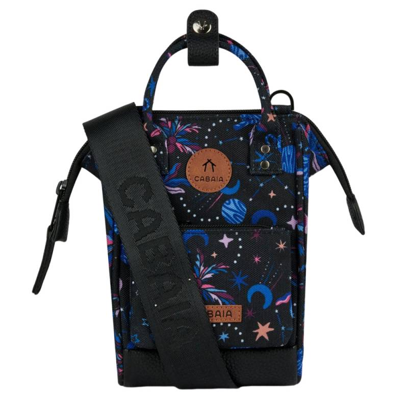 Sac bandoulière Cabaia nano NANO NOEL  SATURN couleur saturn (noir ), vue de face