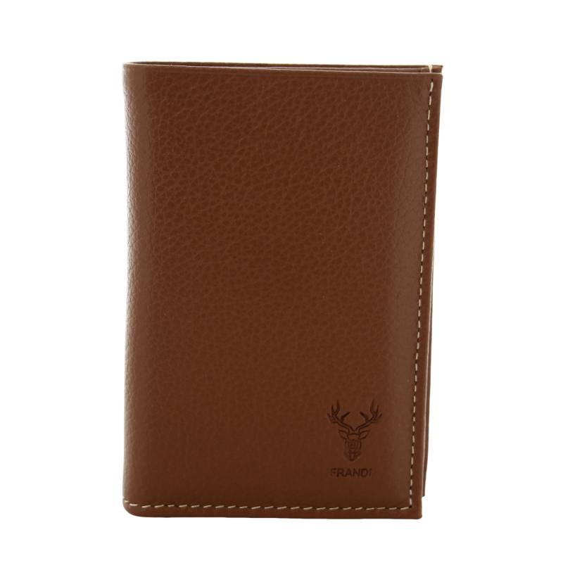 Portefeuille Frandi Junior Cuir Vachette Grainé 929.35 929.35 YO/BE, couleur marron, vue de face