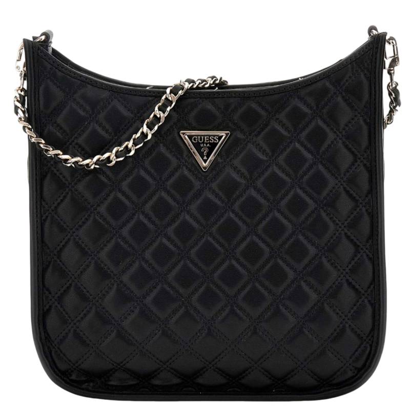 Sac à bandoulière Guess matelassé Giully HWQG874803 BLA couleur noir, vue de face