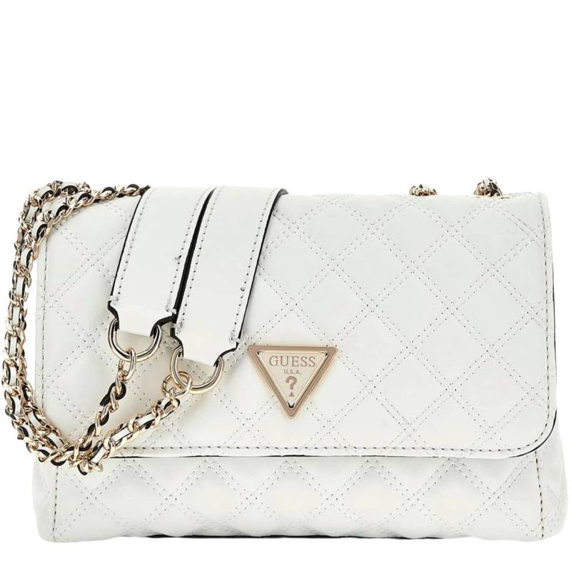 Sac à bandoulière Guess au design cool Giully HWQG874820 WHI couleur blanc  vue de face