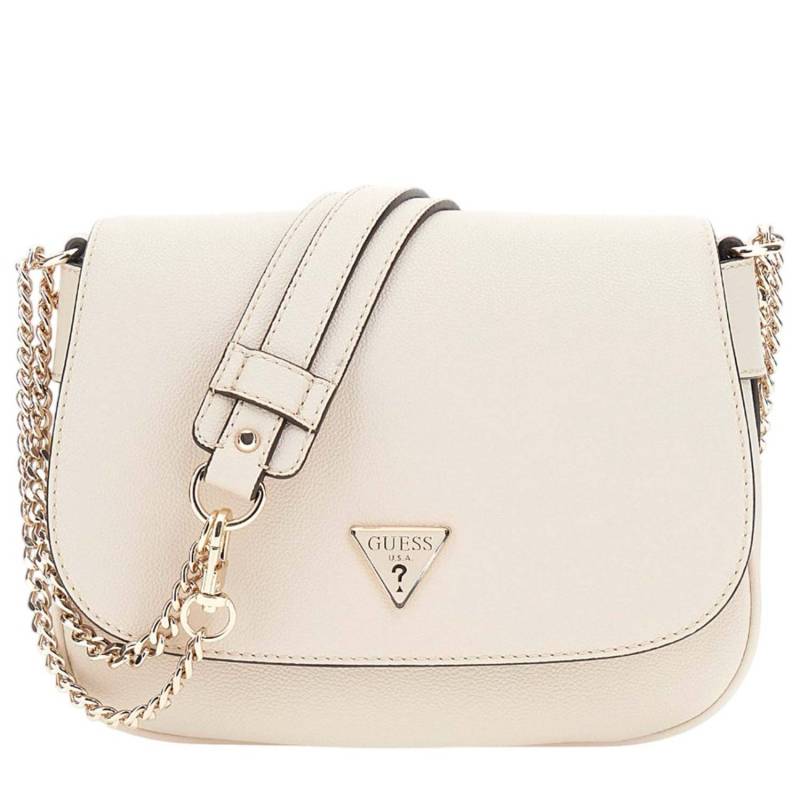 Sac à rabat Guess effet grainé Fedora  HWBG9519190 BON couleur beige, vue de face