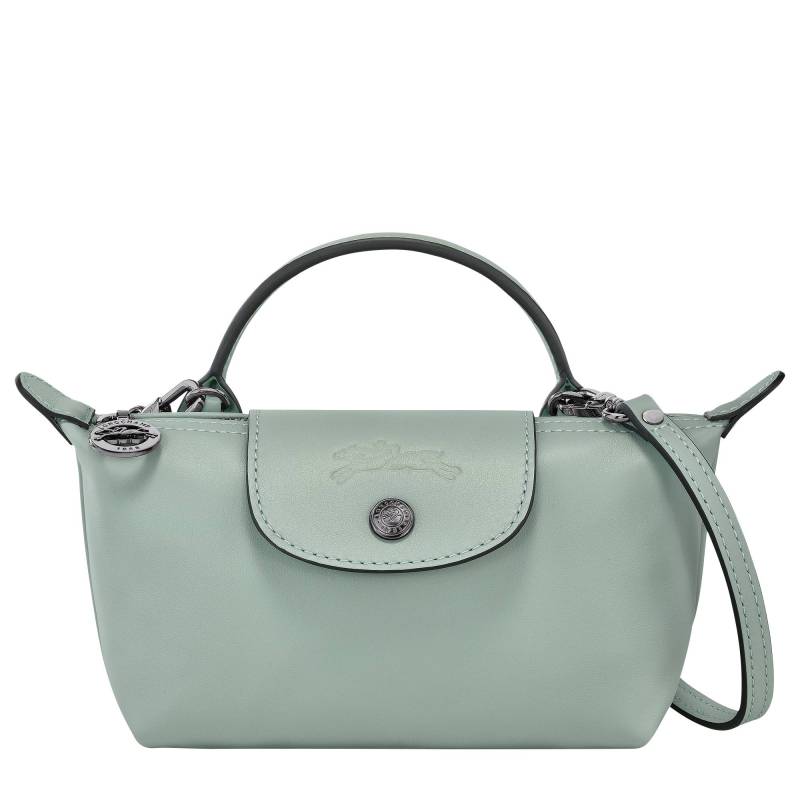 Pochette Longchamp xs Le Pliage Xtra 34205987 M07 couleur verveine, vue de face