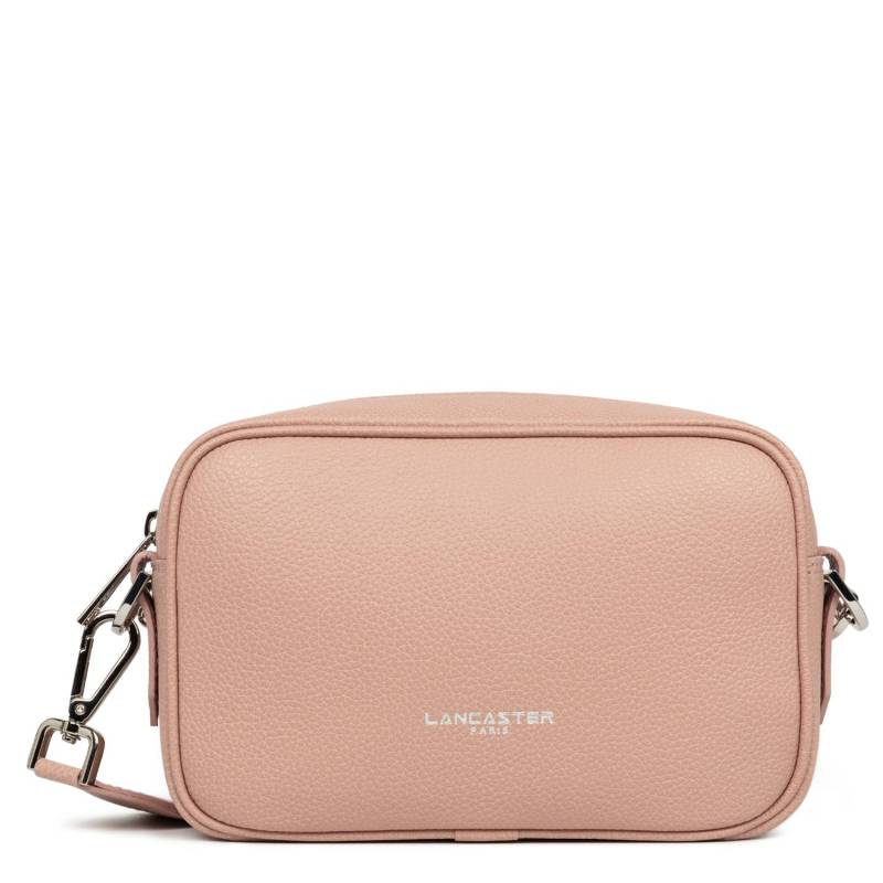 Sac bandoulière Lancaster effet grainé Milano AMA 480-060NUDE couleur nude, vue de face