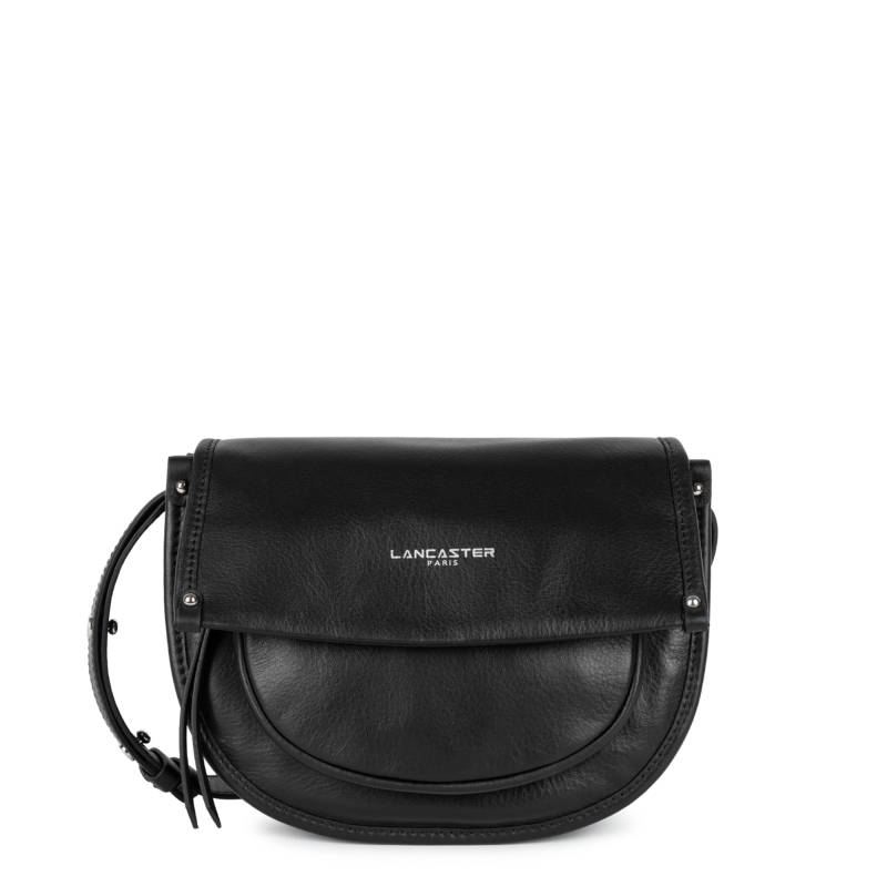 Sac besace Lancaster à rabat aimanté S Soft Selma 576-001-NOIR, couleur Noir, vue de face