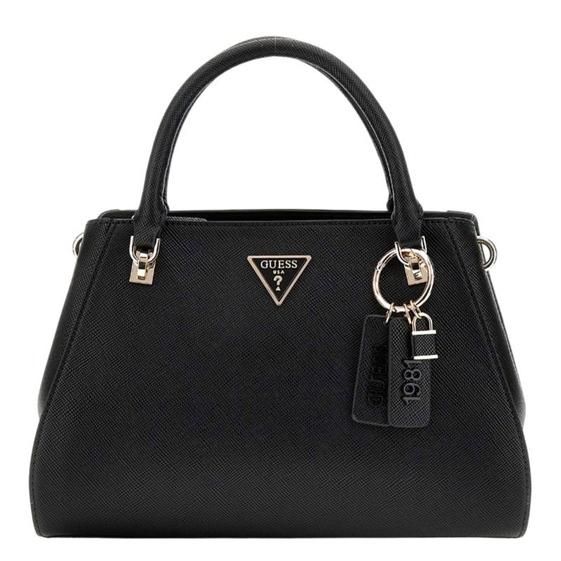 Sac à main Guess Noelle effet grainé HWZG7879070 BLA, couleur noir, vue de face