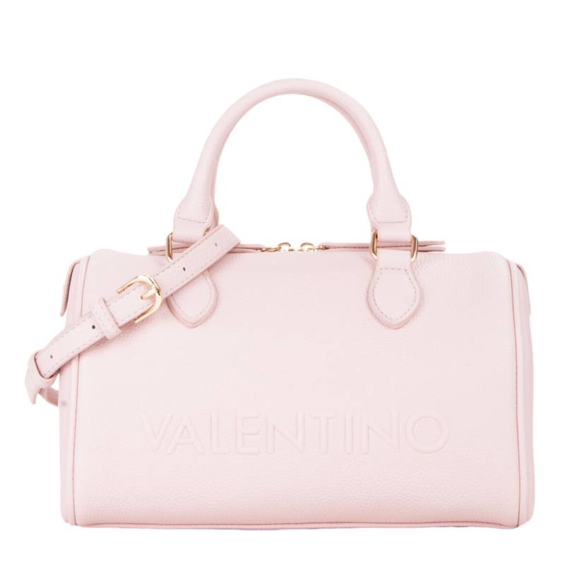 Sac bowling Valentino Bags effet grainé VBS8P924 030, couleur rose, vue de face