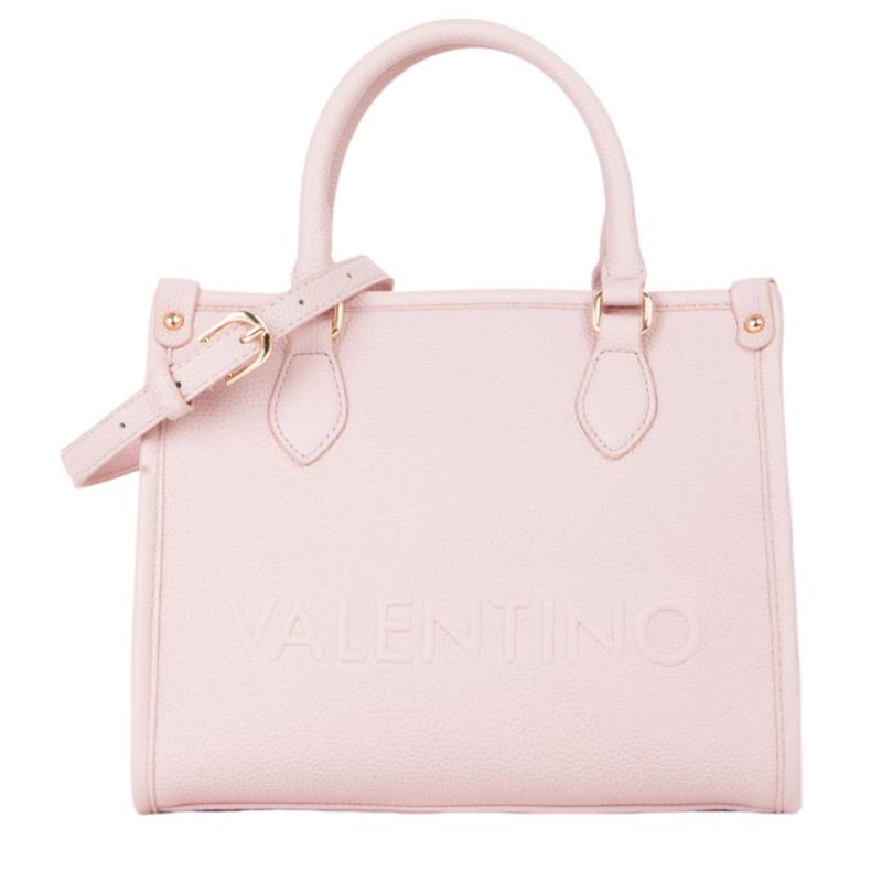 Sac porté main Valentino Bags effet grainé Rised Re VBS8P905 030 couleur rose, vue de face