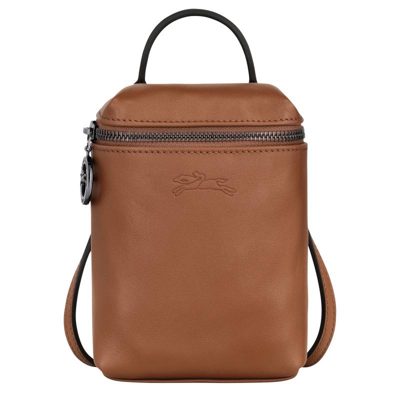 Petit sac porté travers Longchamp Le Pliage Xtra 10285987 504 couleur Cognac , vue de face