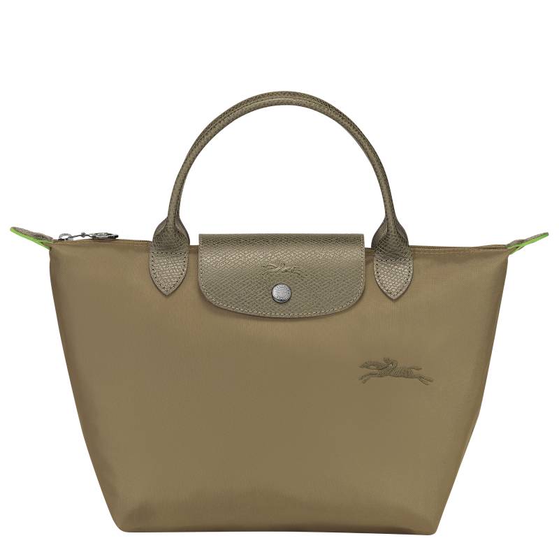 Petit sac à main S Longchamp Le Pliage Green L1621919 M04 couleur Artichaut, vue de face