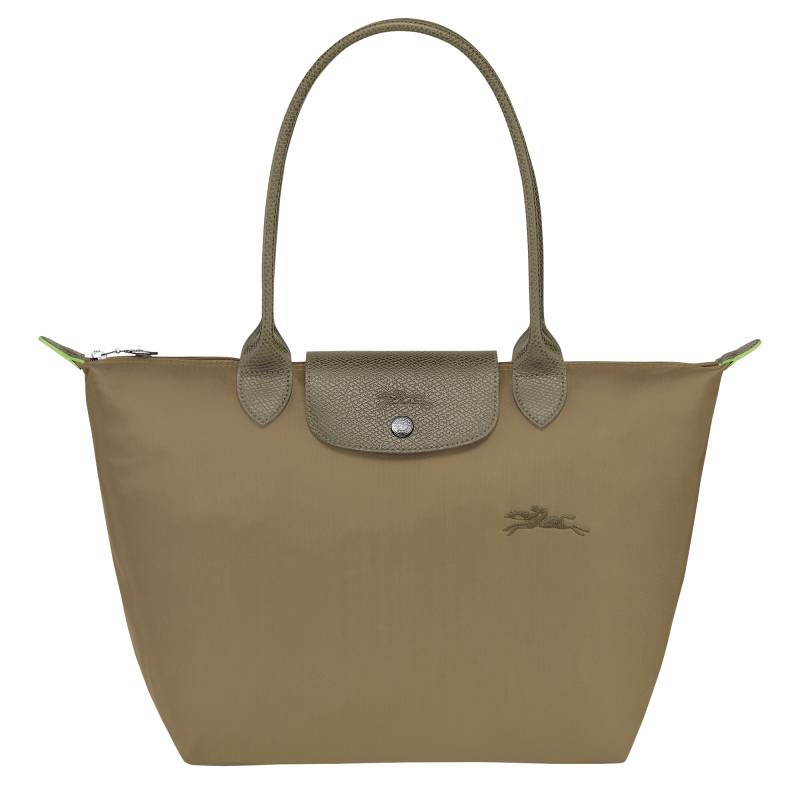 Sac shopping S Longchamp Le Pliage Green L2605919 M04 couleur Artichaut vue de face