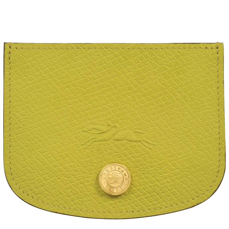 Porte-cartes Longchamp Épure cuir 30031HYZ 036 Kiwi, vue de face