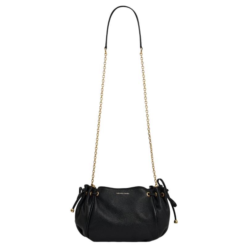 Sacs bandoulière Gerard Darel Le Mini 24Heffet grainé S07A4249100, couleur noir, vue de face