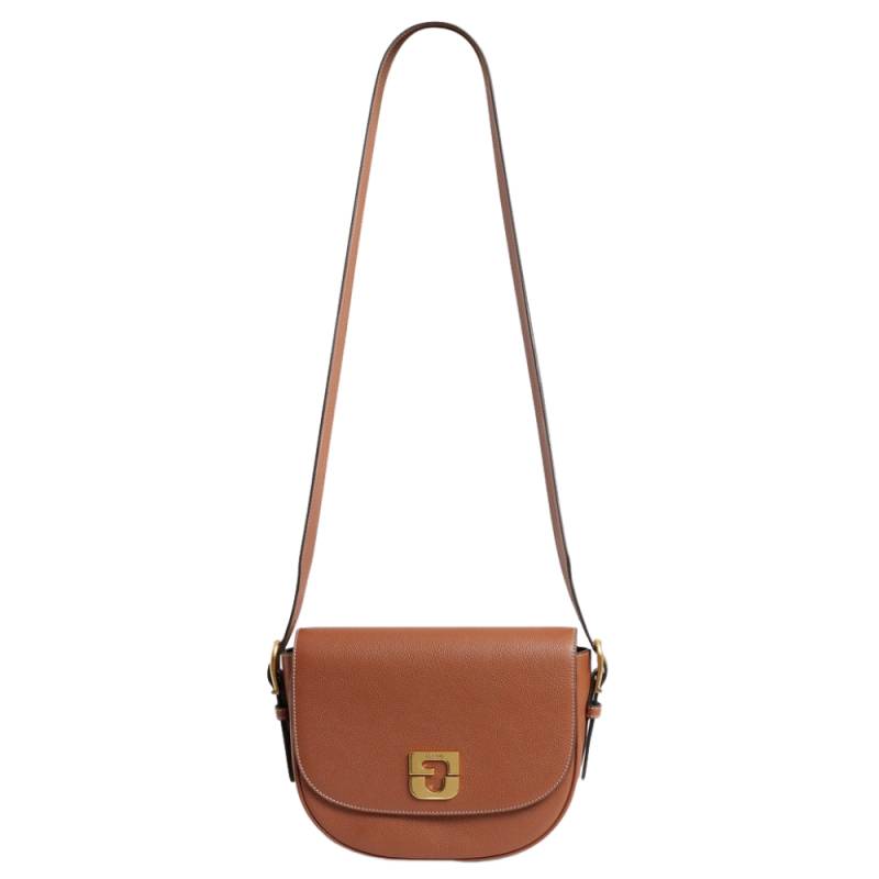 Sac besace Gerard Darel à effet grainé Le Camille S50A4241502, couleur Tan, vue de face