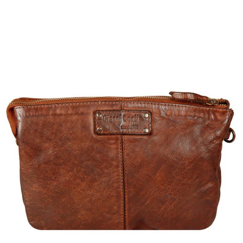 Sac travers multiples rangements en cuir