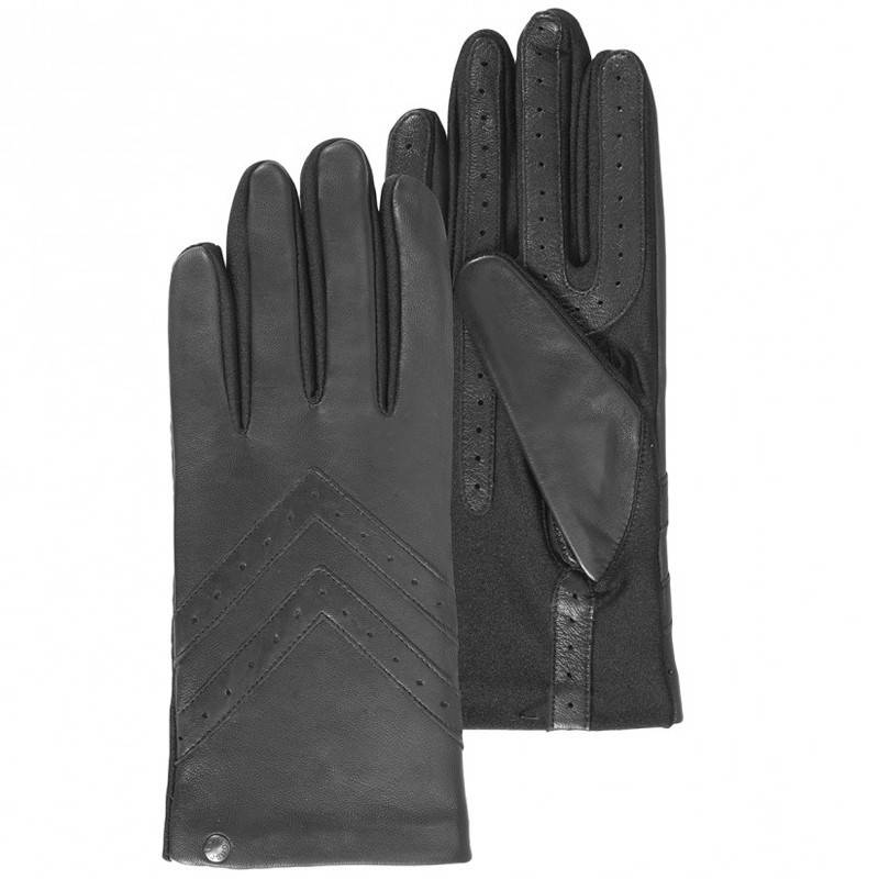 Gants en cuir de mouton pour écrans tactiles - extensibles - Isotoner