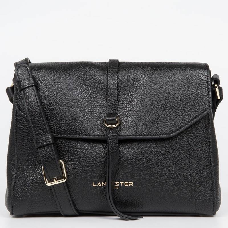 Mini sac trotteur à rabat Lancaster Dune 529-34-NOIR vue de face