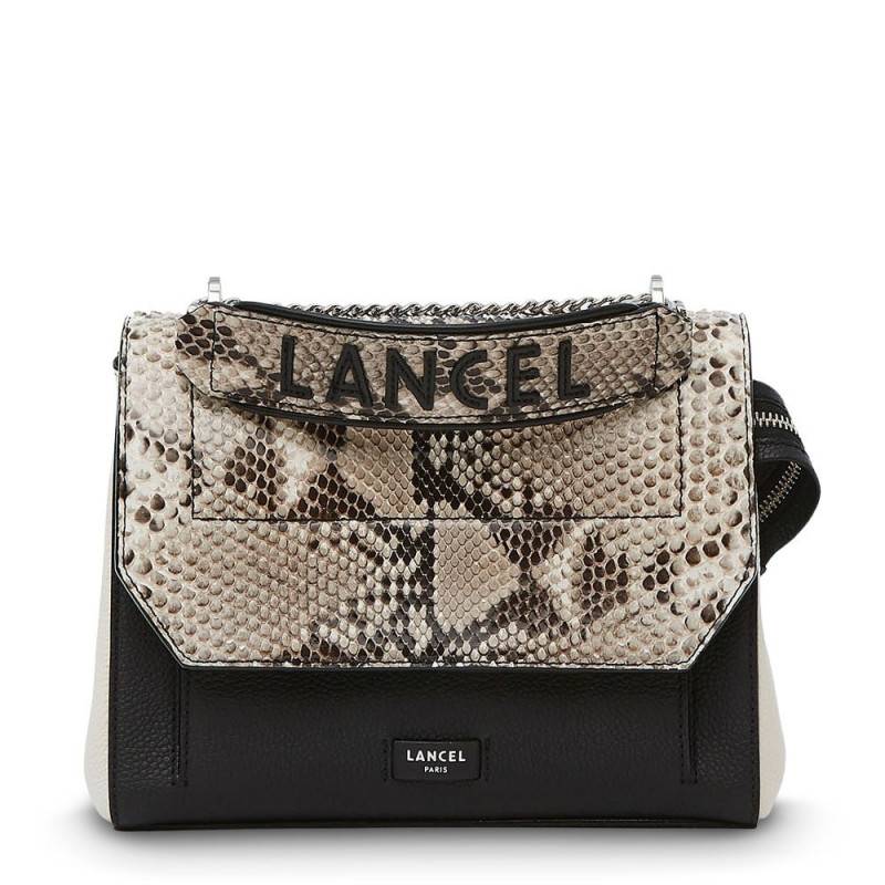 Sac rabat python Lancel Ninon moyen A093709LTU Roccia / Noir / Neige