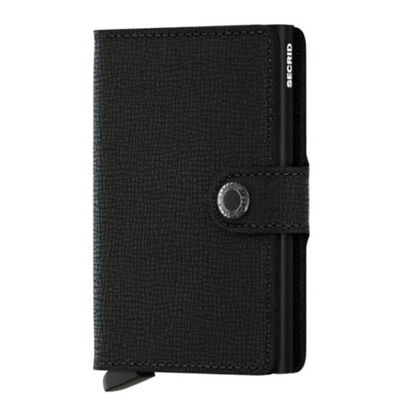 Porte-cartes cuir texturé Miniwallet Crisple Secrid MC-BLACK / Noir