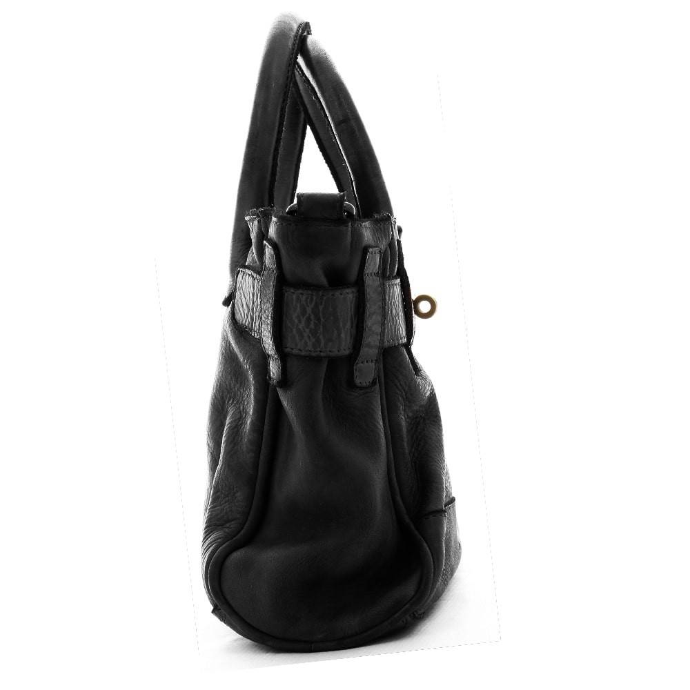 Petit sac à main en cuir Biba Mini Kelly Blossom BLO3L NEGRO (Noir) profil