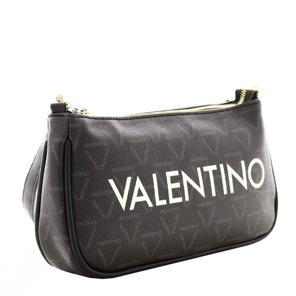 Sac porté épaule Valentino Liuto VBS3KG30 couleur noir vue de coté.