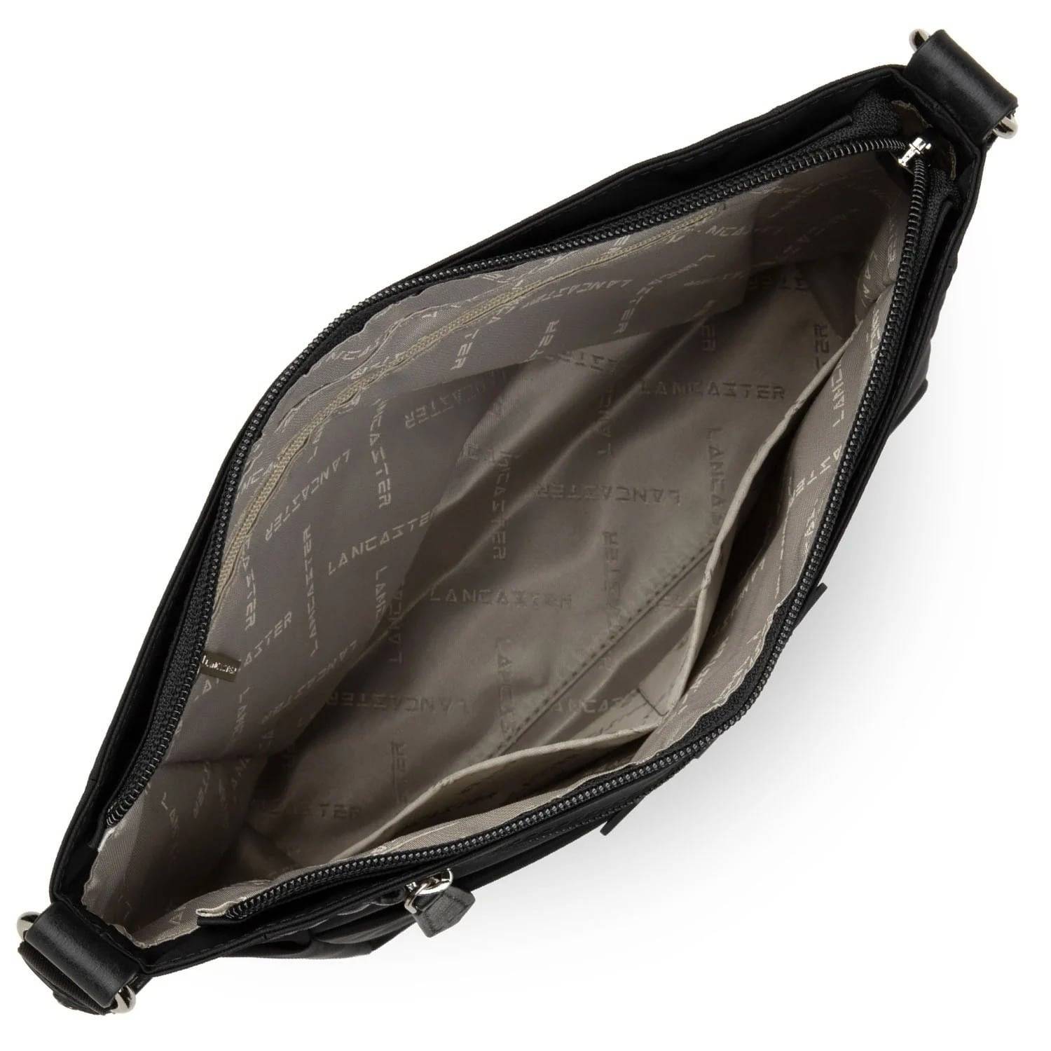 sac seau Lancaster Basic & Sport couleur noir vue de l'intérieur