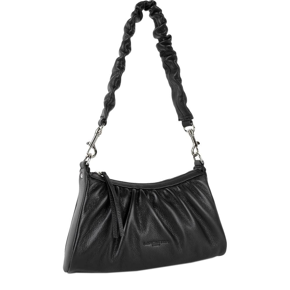 Sac trotteur zippé Lancaster Soft Chou Chou 577-13-NOIR Noir vue de côté