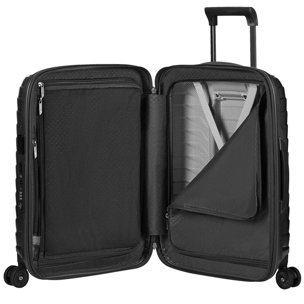 Valise cabine 55cm Samsonite Proxis 4 roues extensible 126035-4804 Matt Graphite vue intérieur