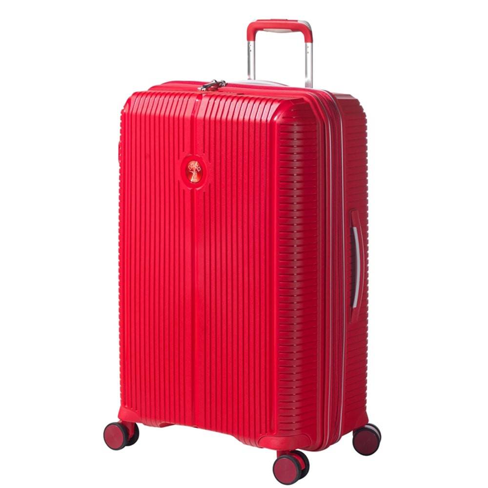SGCDKSP Valise professionnelle à ouverture latérale pour homme et femme  avec mot de passe universel, valise extensible rouge, 50,8 cm : :  Mode