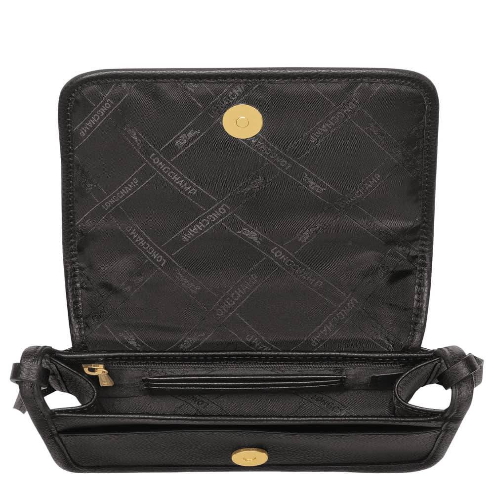 Portefeuille longchamp noir new arrivals