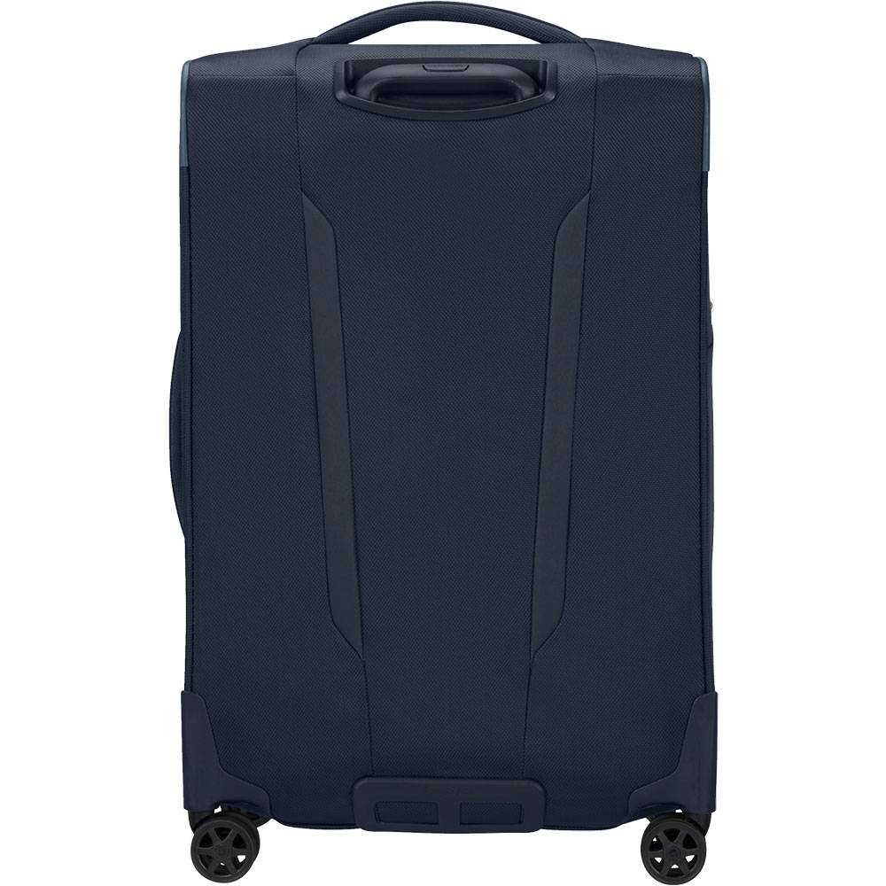 Valise 4 roues extensible Samsonite Respark 143330 1549 de couleur bleu nuit, vue de dos