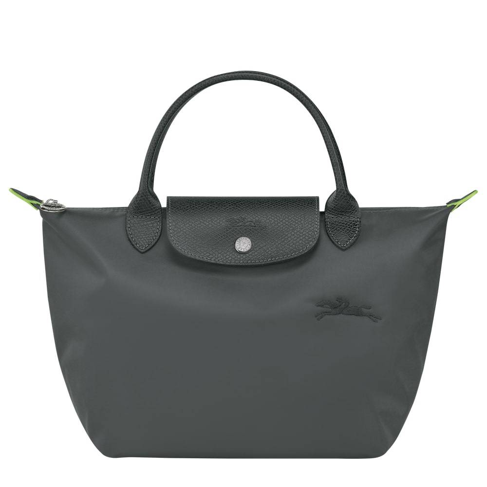 Petit sac à main S Longchamp Le Pliage Green L16219194P66 Graphite vue de face