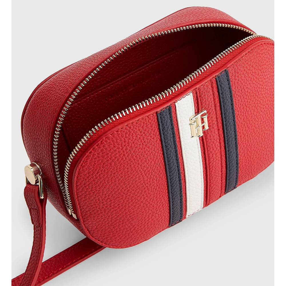 Petit sac Porté travers Camera Monogramme TH Tommy Hilfiger AW13178 XLG couleur Primary Red, vue intérieure