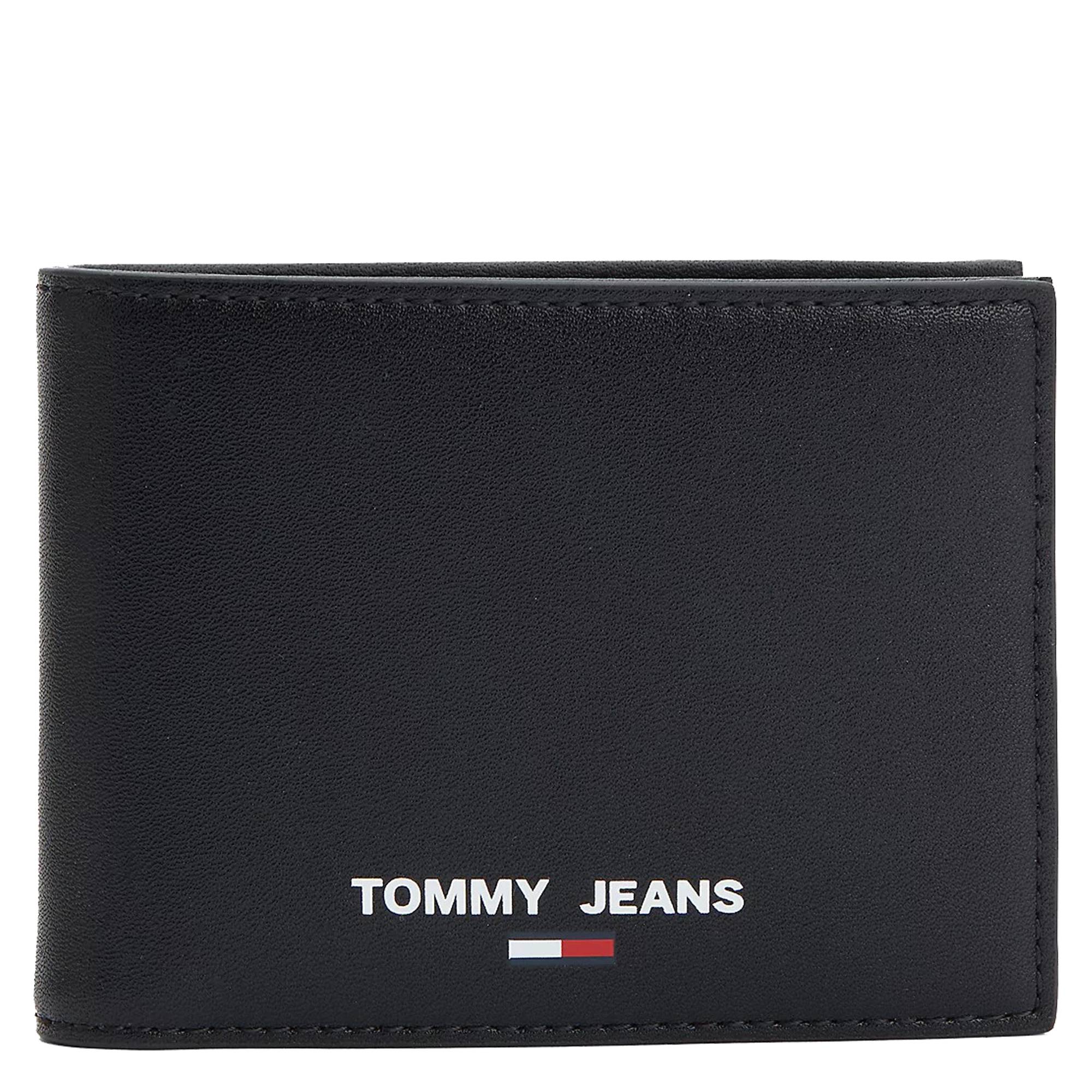 Portefeuille compact Tommy Hilfiger Essential AM0AM10415 BDS couleur noir, vue de face