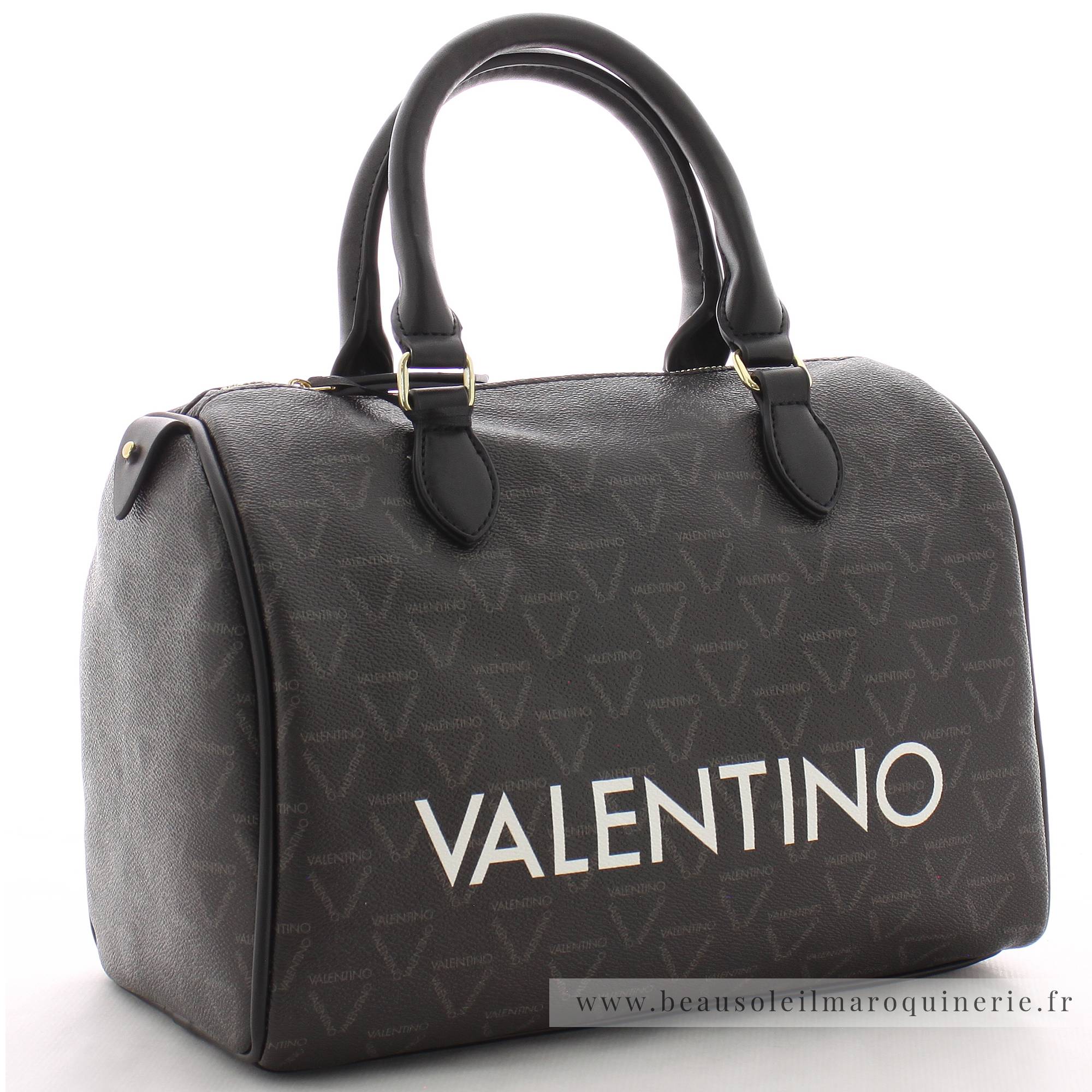 Sac porté main Valentino Liuto VBS3KG28 395 couleur noir vue de profil