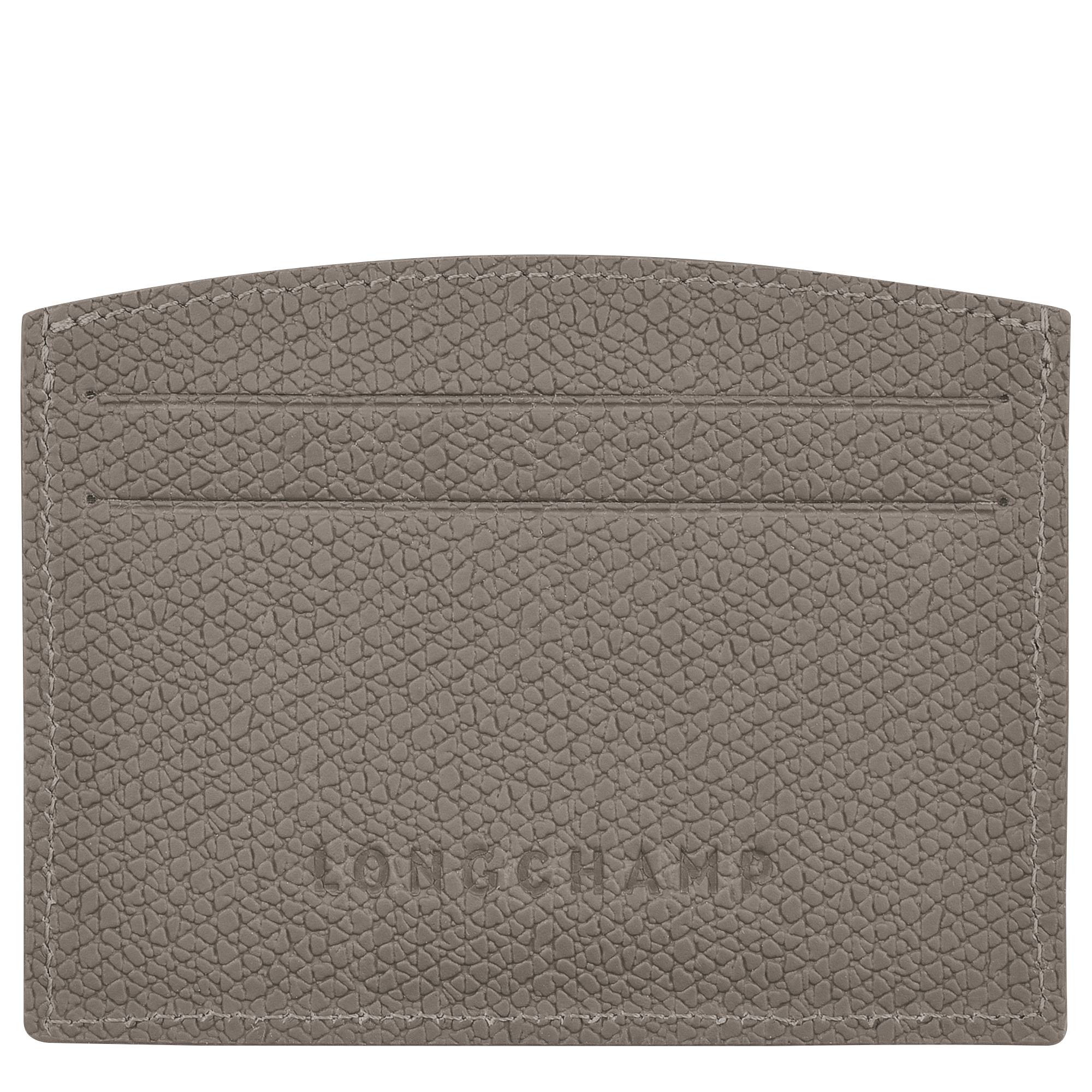 Porte-cartes Longchamp Roseau L3218HPN P55 couleur tourterelle vue de dos