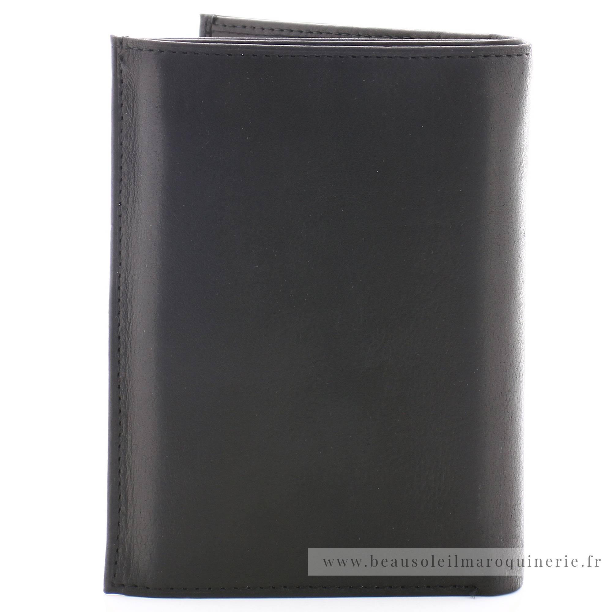 Grand portefeuille cuir gras Arthur & Aston Louis 94-423 Noir couleur noir vue de dos