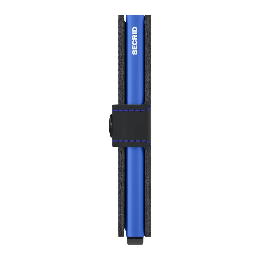 Porte-cartes Secrid Miniwallet Matte MM Black Blue (Noir / Bleu) profil